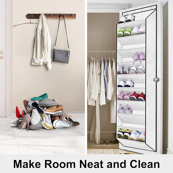 SLEEPING LAMB Over The Door Shoe Organizer - Image 6
