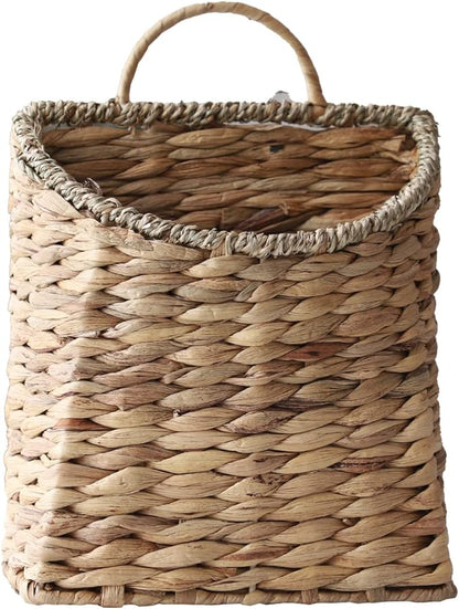 GYASVWU Woven Hanging Basket Water Hyacinth Hanging Wall Basket Wicker Handmade by GYASVWU