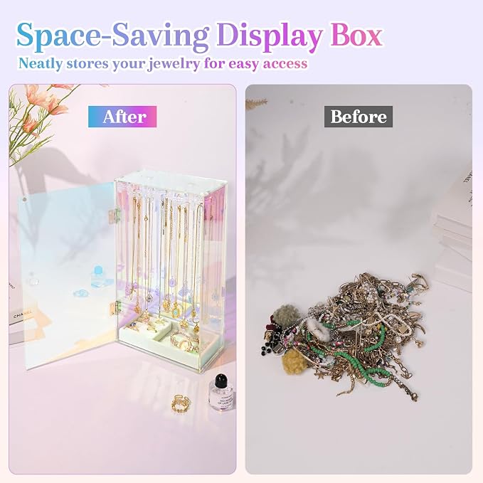 Cirhy Iridescent Necklace Holder Organizer - Image 5