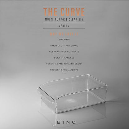 BINO | Plastic Storage Bins, Medium | THE CURVE COLLECTION | Multi-Use - Image 2