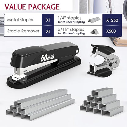 Metal Stapler Heavy Duty 50 Sheet Capacity - Image 2