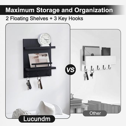 Key Holder Wall Mount, Mail Shelf Decor - Image 4