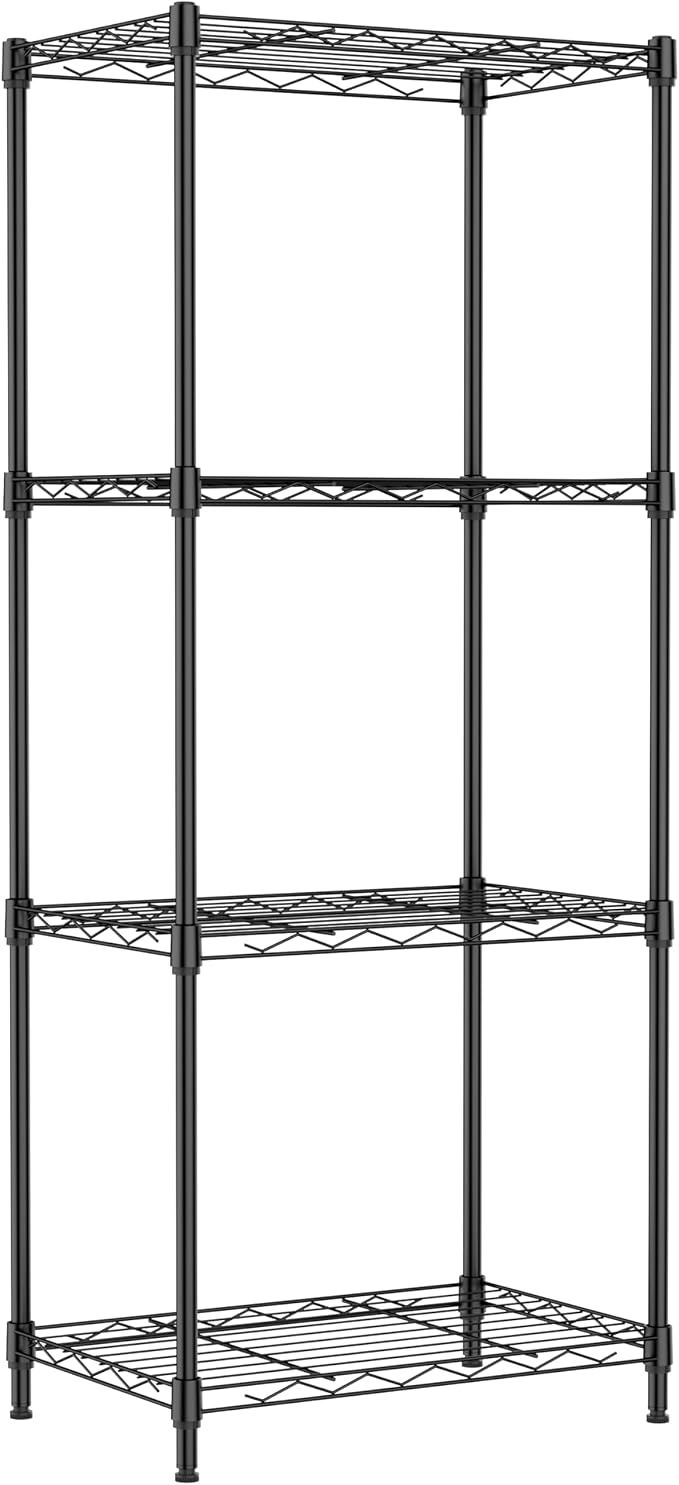 IZEUK 4 Tier Metal Wire Shelf Unit, Living Room or Laundry Room, 17.7" W x - Image 9