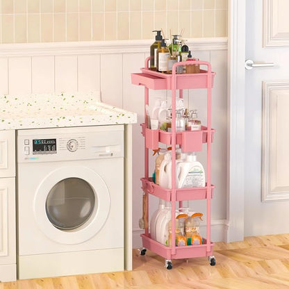 4 Tier Rolling Utility Cart - Image 6