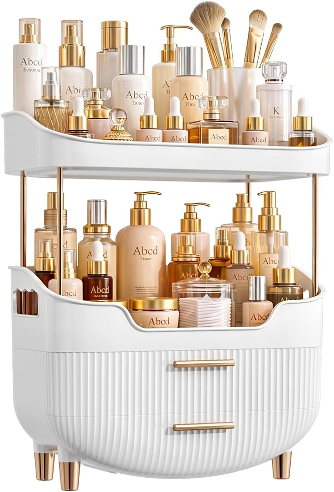4 Tier Makeup Organizer by shoeboxesanddeskorganizers