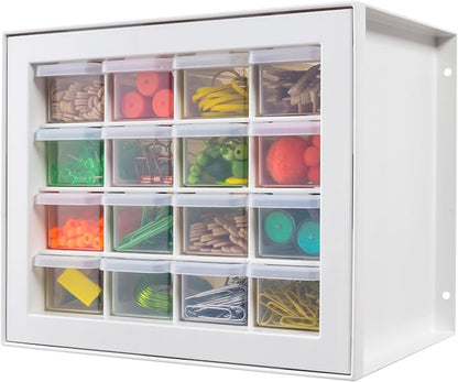IRIS USA 16-Drawer Small Drawer Organizer, Craft Desk Storage, Stackable by IRISUSA