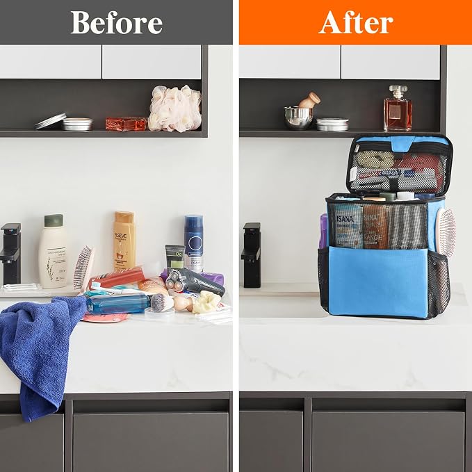 Lifewit Mesh Shower Caddy Bag Portable - Image 7