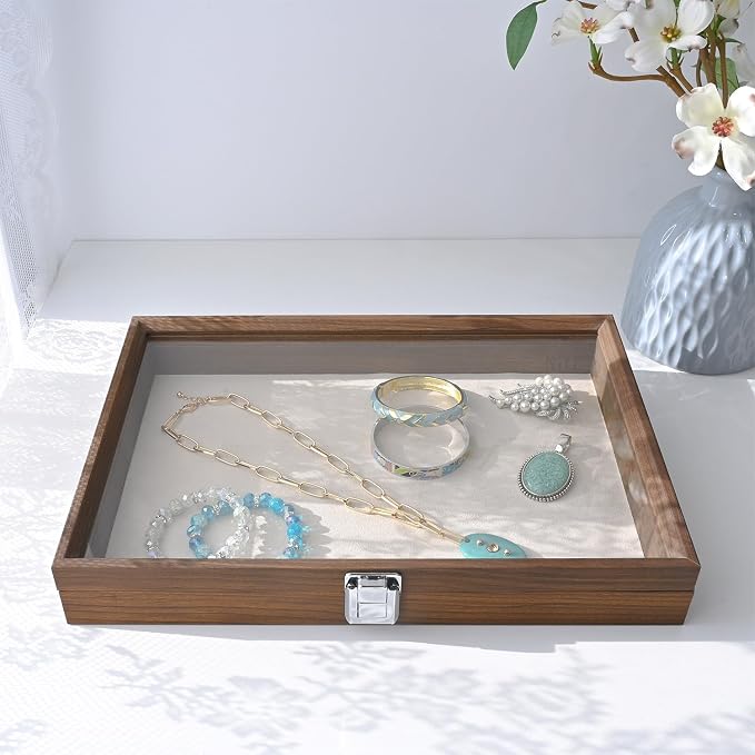 MOOCA Jewelry Display Case, Display Case Accessories Storage Box - Image 7
