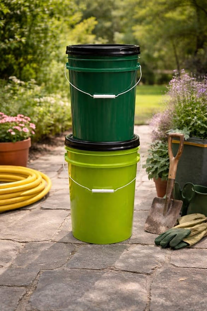 House Naturals 5 Gallon Plastic Green Bucket - Image 5