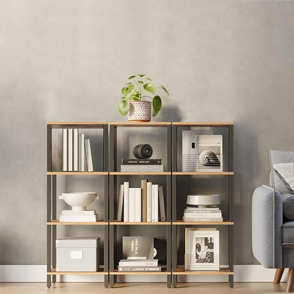 TUTOTAK Bookshelf, 4-Tier Small Narrow Book Shelf - Image 4