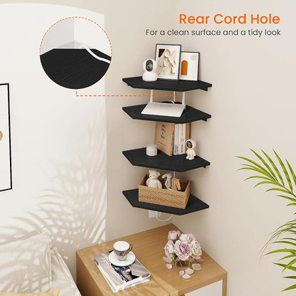 Corner Floating Shelves, Corner Shelves Wall Mounted - Image 7