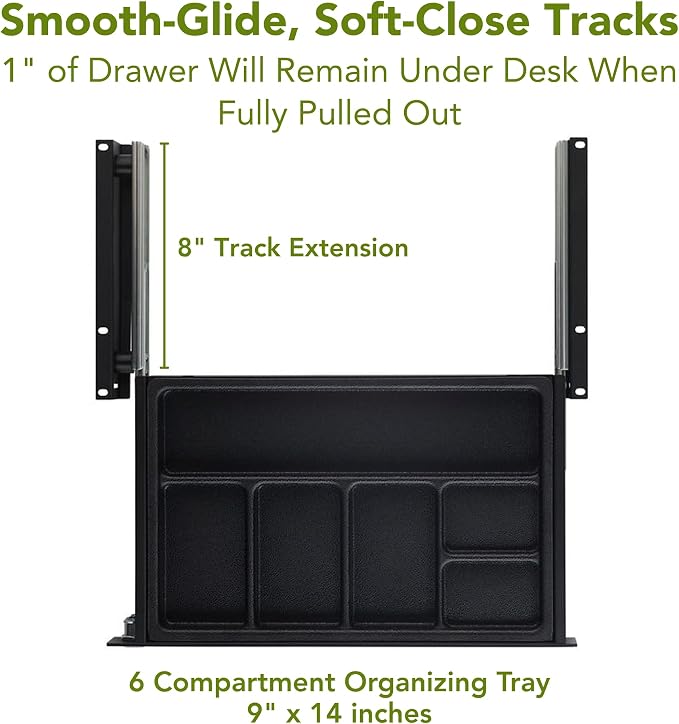 PERFECT POSTURE Max Under Desk Storage Drawer – Large Desk Drawer - Image 5