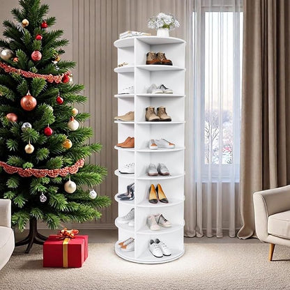 Shoe Organizer 8-Tier Spinning Shoe Rack - Image 9