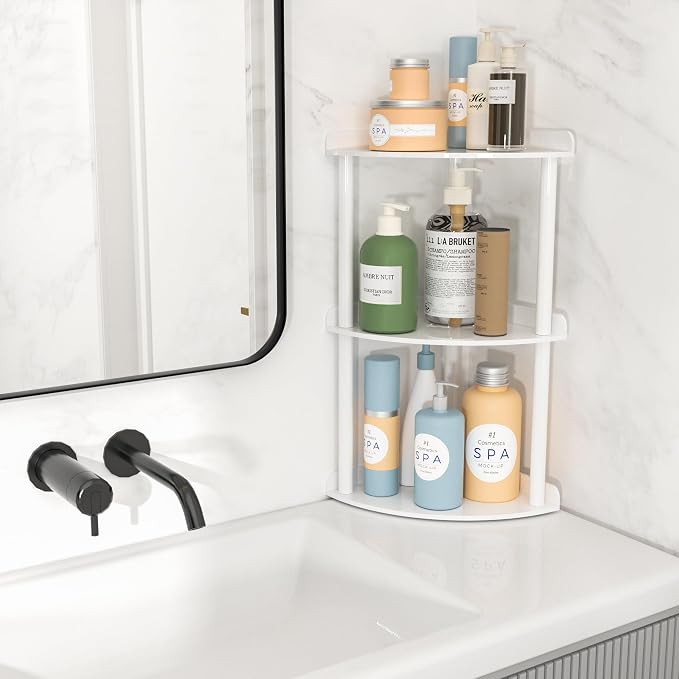 3 Tier Countertop Corner Organizer Shelf 7x7x15.7 Inch, Vanity Storage Organizer - Image 2