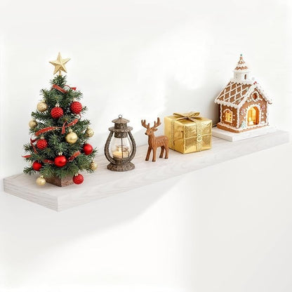 Floating Shelves 48 Inch Long, 9.3 Inch Deep Floating Shelf by FunMemories