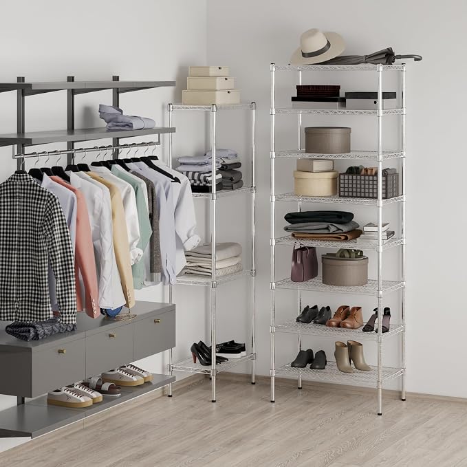 18" Deep x 30" Wide x 86" Height Wire Shelving Kit | 8-Tier | NSF Commercial - Image 5