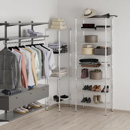 18" Deep x 30" Wide x 86" Height Wire Shelving Kit | 8-Tier | NSF Commercial - Image 5