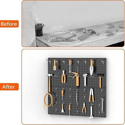 TORACK 2-Pack 12x24 inch Metal Pegboard Panels - Image 6