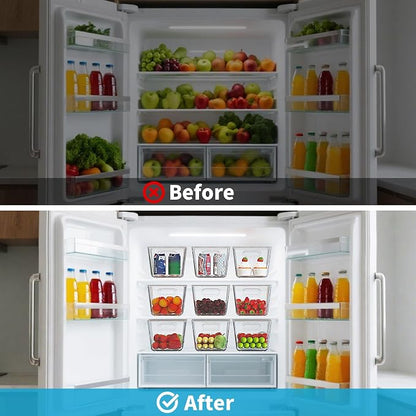 Clear Stackable Storage Bins, Pantry Organizers & Storage Containers, Cabinet - Image 6