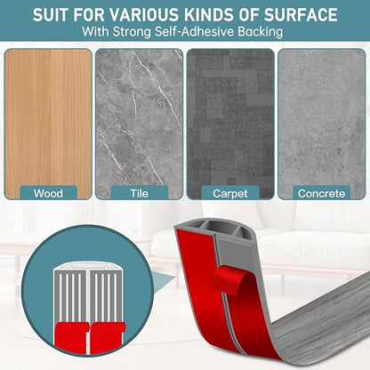 Floor Cord Cover Self Adhesive Cord Hider Floor Extension Cord Covers - Image 4
