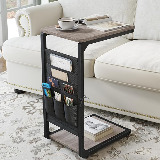 TV Trays for Eating on Couch Side Tables that Slide Under Dinner TV Tray Table - Image 8