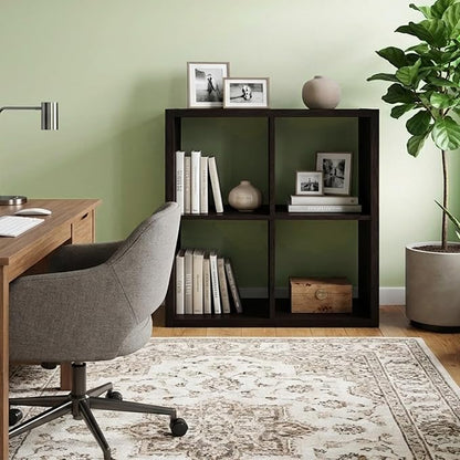 CTESNE【2026 Wooden Thick Frame 4 Cube Storage Organizer Shelf - Image 8