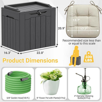 Greesum Outdoor Storage Box 31 Gallon Storage Box - Image 7