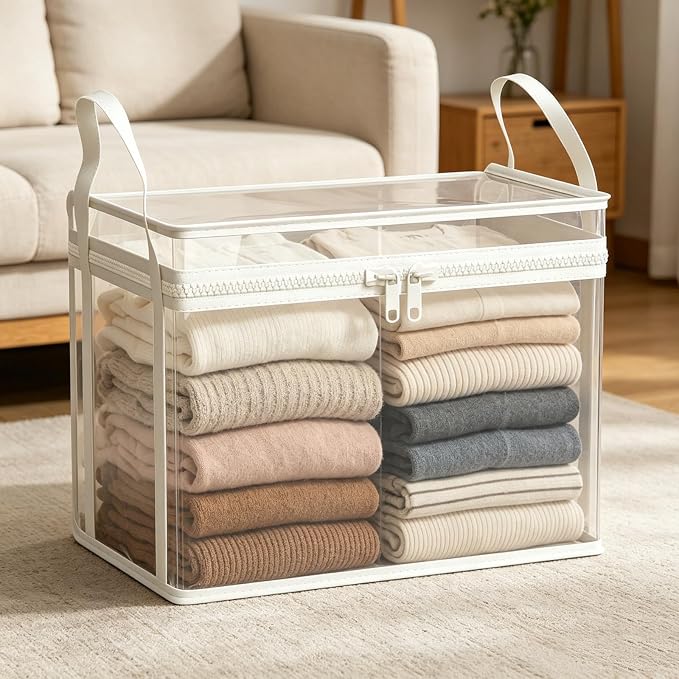 Large Clear Thick Plastic Storage Box - Image 4