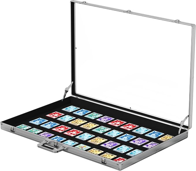 Portable Trade Show Display Case, Large Table Top Sports Card Display Case by Gtouse