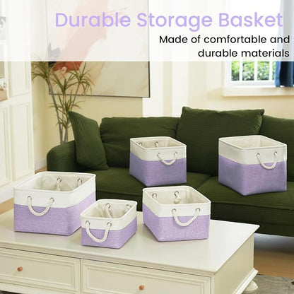 11.8x7.9x5.2 Inch Fabric Small Storage Bins - Image 7