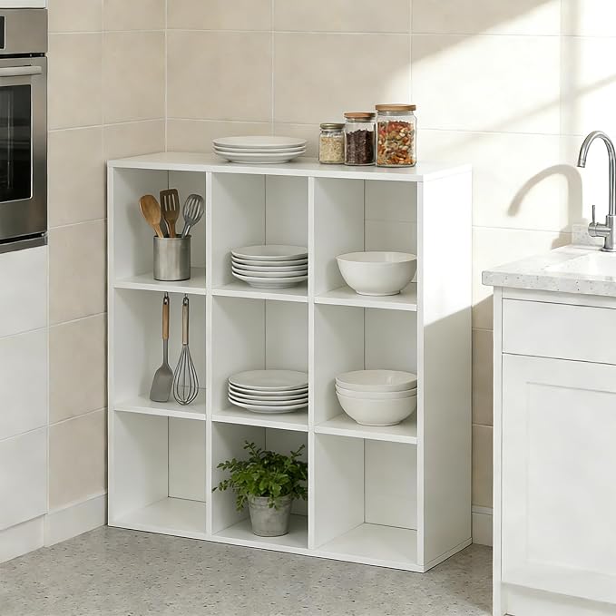 9-Cube Storage Organizer, Reversible Bookcase Shelf, Open Cube Bookshelf - Image 6