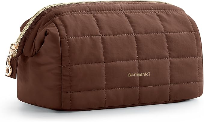 BAGSMART Makeup Bag Travel Toiletry Bag, Puffy Padded Make Up Bags by BAGSMART