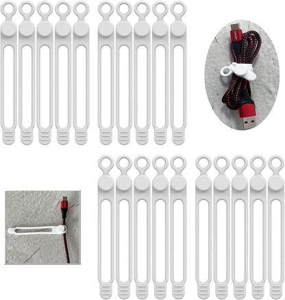 UMUST Silicone Cable Ties, Reusable Cable Management Organizer, Cable Straps by ELECTRONICACCESSORIES