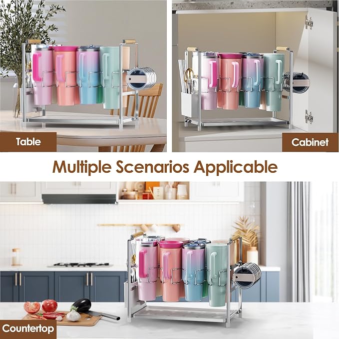 Housolution Water Bottle Organizer Drying Rack - Image 5