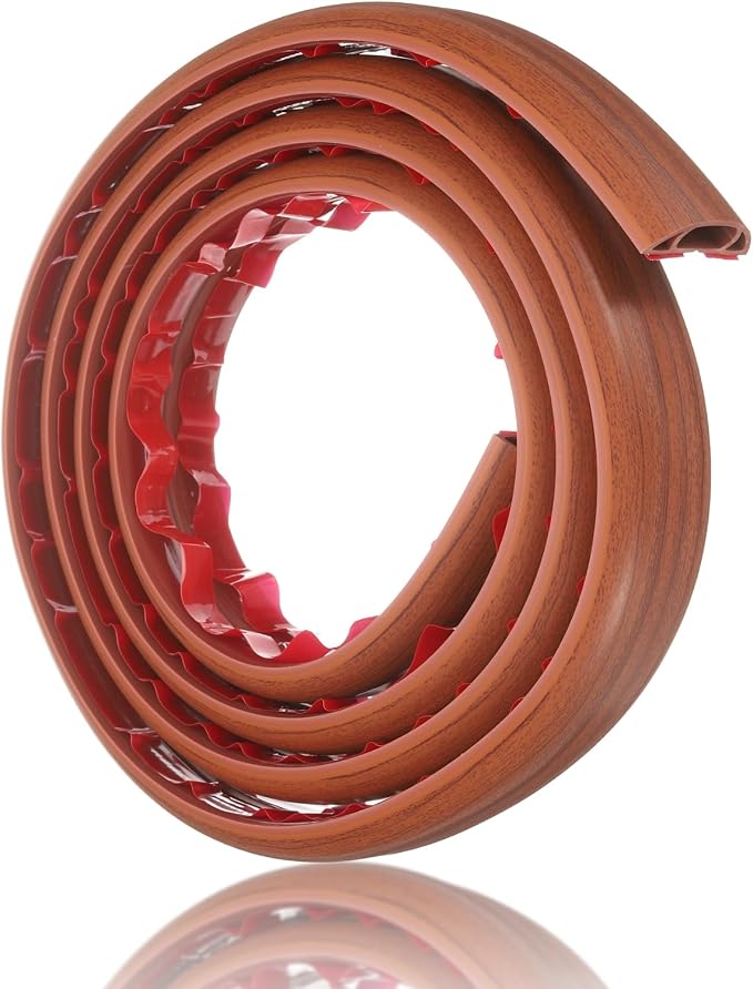 HARFINGTON 6ft Cord Cover Floor W0.6 x H0.33 Inner Channel PVC Hide Extension - Image 3