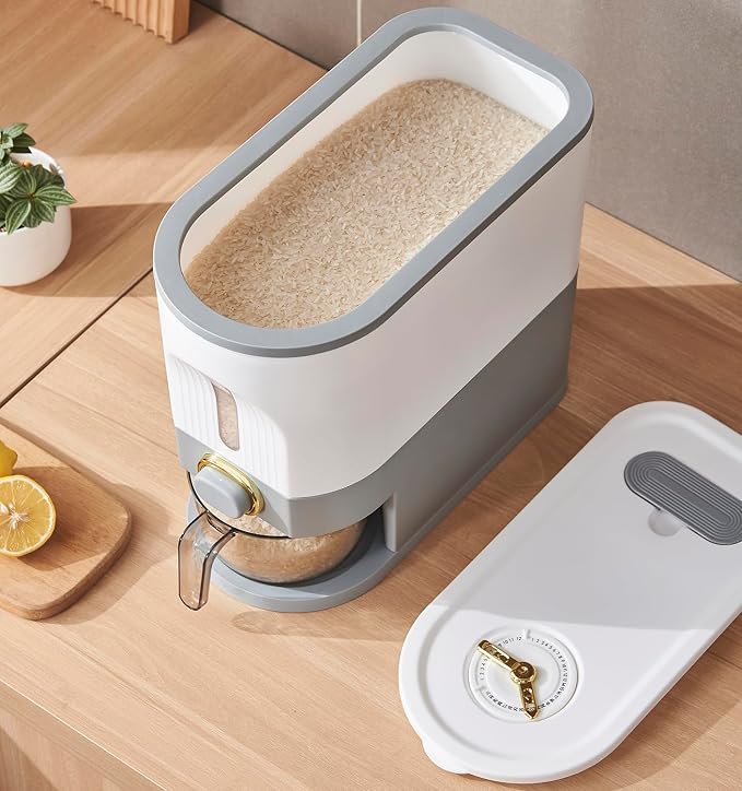 Sooyee 11Lbs Rice Dispenser, Rice Container - Image 6