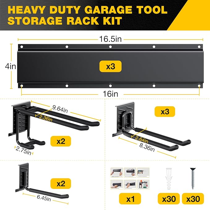 Garage Tool Organizer Wall Mount - Image 2