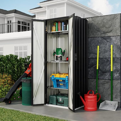 Devoko 28 CU FT Storage Cabinet, Metal Storage Shed - Image 7