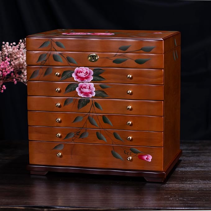 Hand-Painted Wooden Jewelry boxes - Image 5