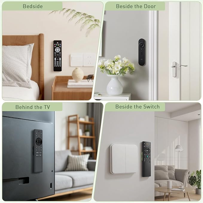 VZZNN 6 Pack Magnetic Remote Control Holder Wall Mount - Image 7