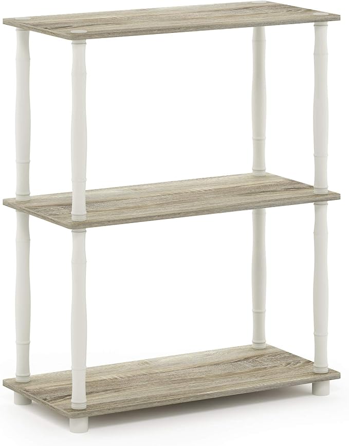 Furinno Turn-N-Tube 3-Tier Compact Multipurpose Shelf Display Rack - Image 5