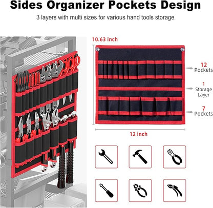 JUNNUJ Garage Large Power Tool Organizer Cart - Image 3