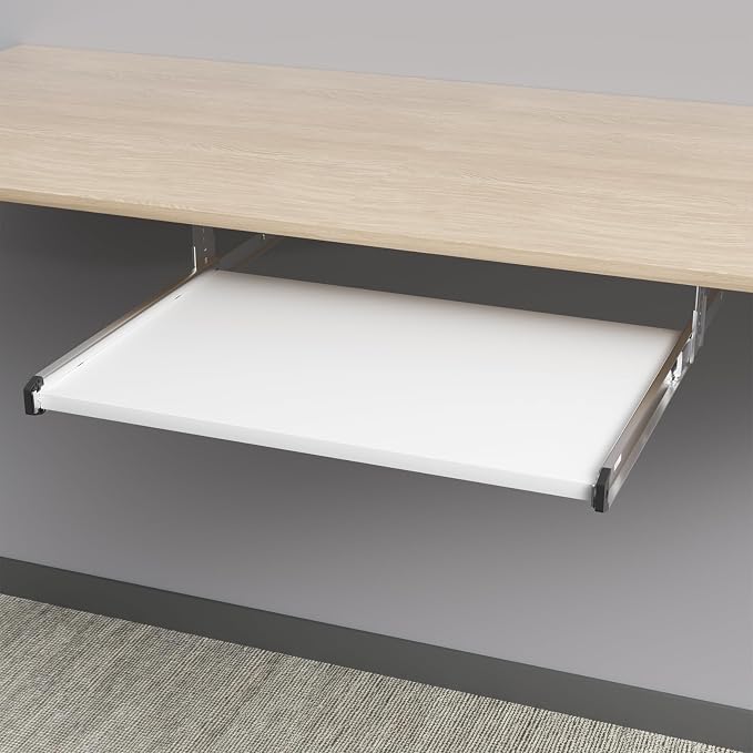 Under Desk Keyboard Tray Pull Out Slide Height Adjustable Slide Out Keyboard - Image 7