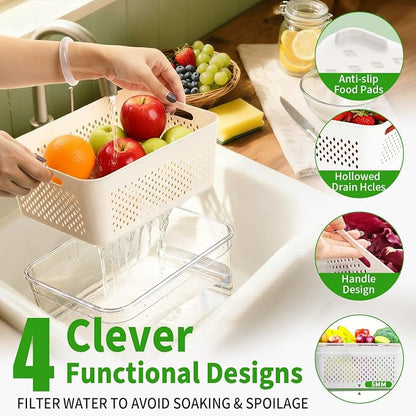PRAKI 5-Pack Large Fruit Storage Containers - Image 2