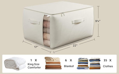 Large Canvas Clothes Storage Bags - Image 4