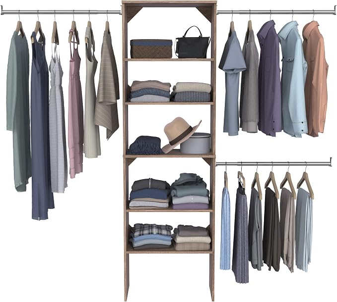 ClosetMaid SuiteSymphony Wood Closet Organizer Starter Kit - Image 4