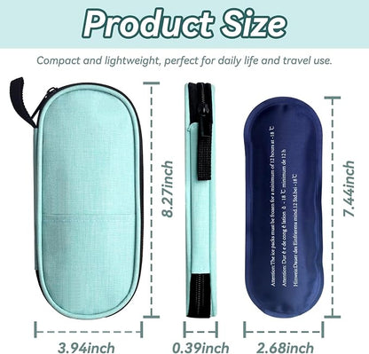 Insulin Cooler Travel Case, Medication Diabetic Cool Organizer Bag - Image 2