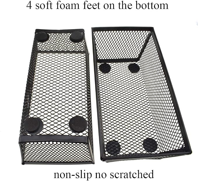 HAHIYO Stackable Mesh Tray Cup 6 x 3 x 2 inches Sturdy Container - Image 2