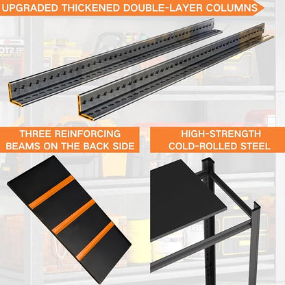 Garage Shelving, Heavy Duty Storage Shelves, Adjustable Boltless Units | Metal - Image 3