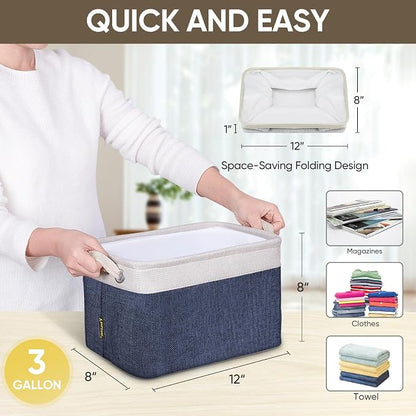 BALEINE 4 Pack Fabric Storage Bins - Image 4
